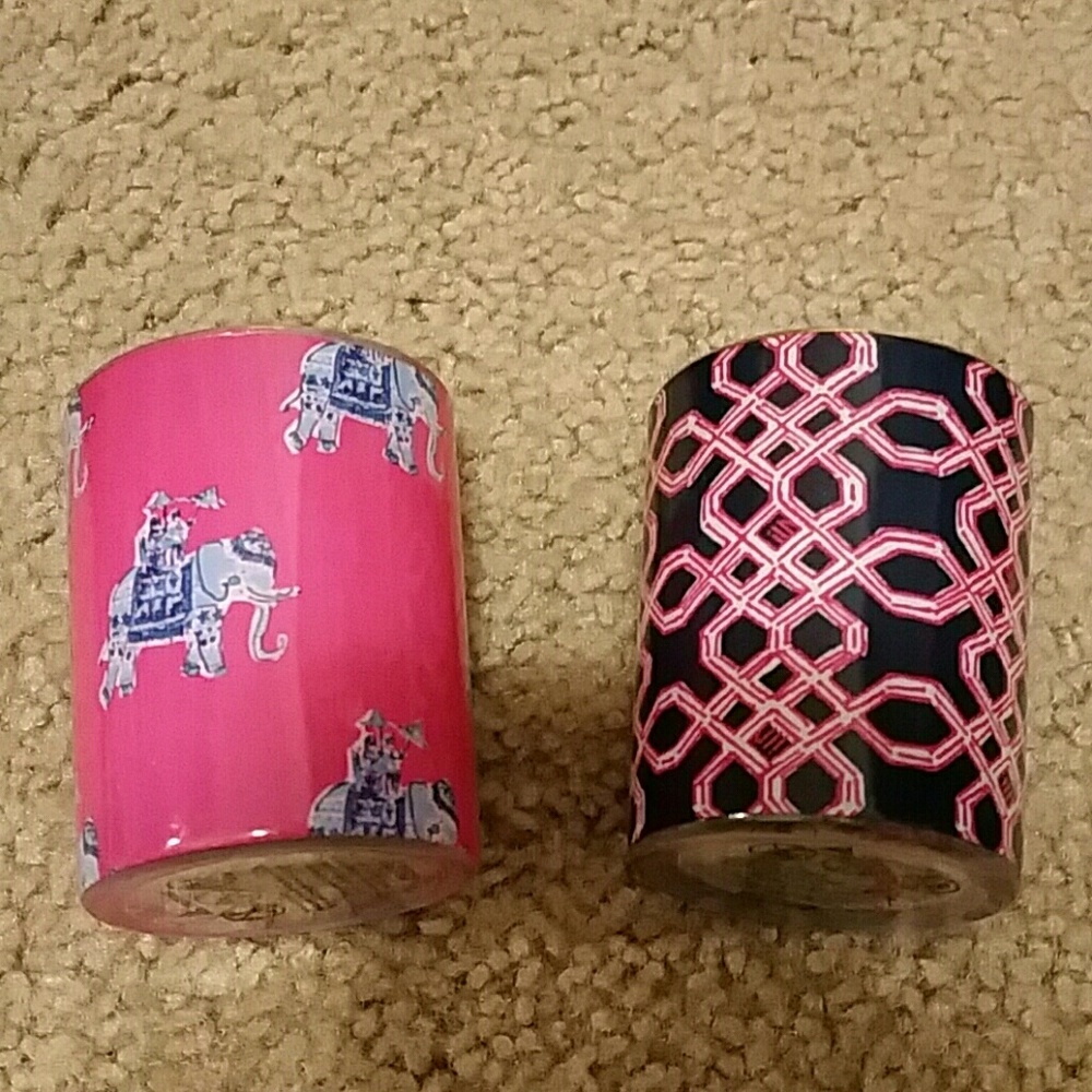 2 NEVER USED! Lilly Pulitzer candle votives! 💟